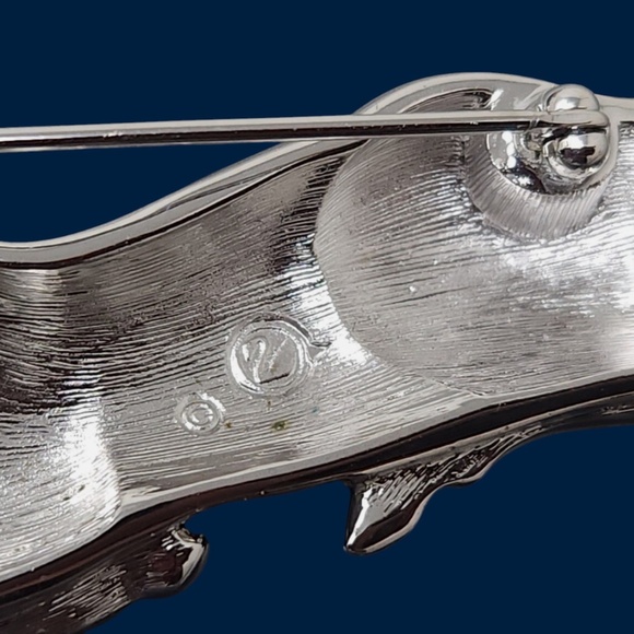 Swarovski Rhodium Plated Pave Crystal Deer Brooch Pin-Rare, New-Retired, Signed - Picture 12 of 16